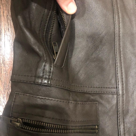 Rezrekshn by Esther Chen chocolate colored leather jacket - Picture 4 of 8